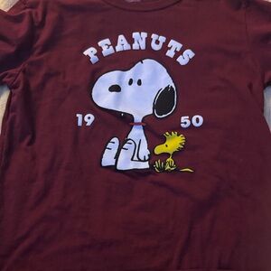 Peanuts Maroon T-Shirt